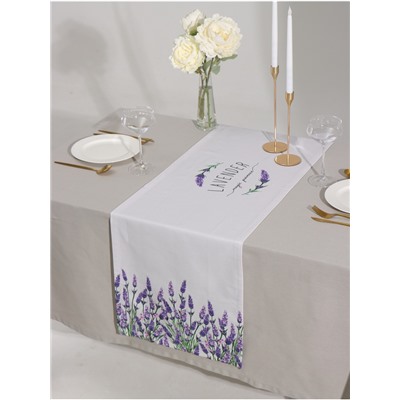 Дорожка на стол Этель Lavender 40×146 см, 100% хлопок, саржа 190 г/м²