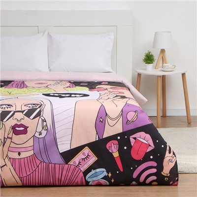 Пододеяльник 1.5-спальный «Этель» Beautiful girl, 143×215 см, бязь