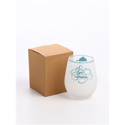 Стакан стеклянный новогодний «Чудо обязательно случится», 620 мл