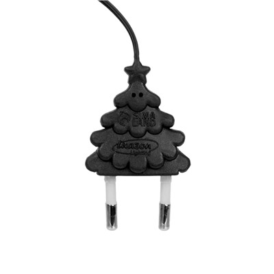 Удлинитель для комнатных гирлянд, 3 м, тёмная нить, УМС-вилка