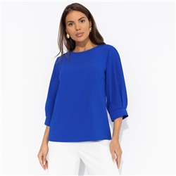 Блуза эффектная, Предвкушение встречи (синяя)