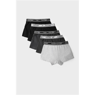 Трусы трикотажные для мальчиков - боксеры, 5 шт в комплекте PLAYTODAY, 1243502