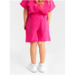 Шорты из муслина для девочек KAFTAN, рост 104 см, розовые