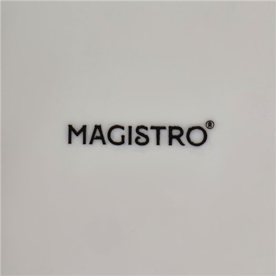 Пирожковая тарелка Magistro «Ромашка», d=18.5 см, фарфор, белая