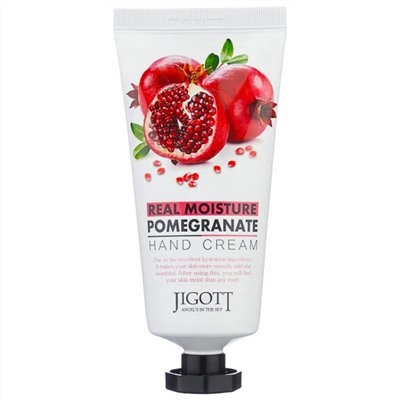 Jigott Крем для рук с экстрактом граната / Real Moisture Pomegranate Hand Cream, 100 мл