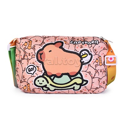 Сумочка детская "Дружные капибары" 19*14*6 см.