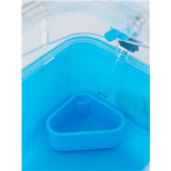 Клетка-переноска для грызунов, 23×17×16 см, бирюзовая