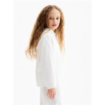 Худи детское MINAKU, цвет молочный, рост 158 см