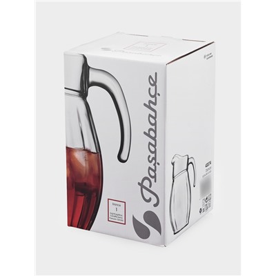 Кувшин Paşabahçe «Акватик», 1650 мл, акриловая крышка, стекло, прозрачный