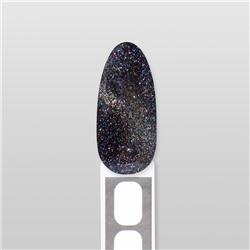 Гель лак для ногтей кошачий глаз, трехфазный, 10 мл, LED/UV, серебристый (38)