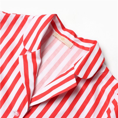 Пижама женская (рубашка, брюки) KAFTAN «Полоса», размер 48-50