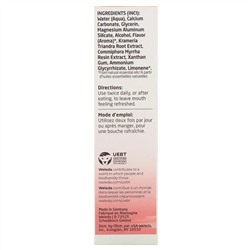 Weleda, Oral Care, Ratanhia Toothpaste, Peppermint Flavor, 2.5 fl oz (75 ml)