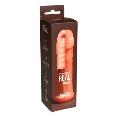 Телесный фаллоудлинитель Extra Sense Rings - 13,5 см.