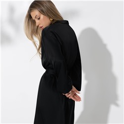 Платье-рубашка, Сияние шелка (найт, с поясом)