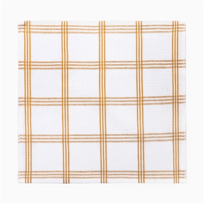 Набор салфеток декоративных «Этель» Yellow, 30×30 см, 4 шт., хлопок 100%