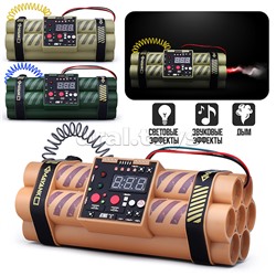 Боеприпас игрушечный "Динамит" (свет, звук, дым) в пакете