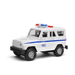 Машина пластик Полиция 16 см, (свет-звук) инерц., в коробке