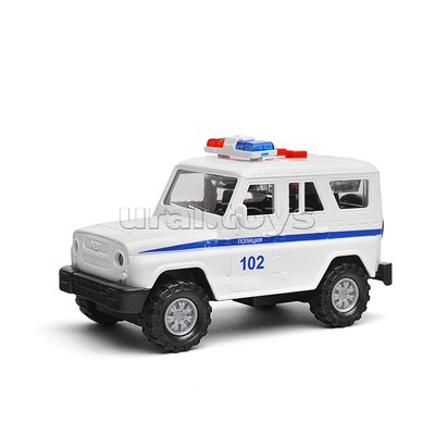 Машина пластик Полиция 16 см, (свет-звук) инерц., в коробке