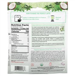 Organic Traditions, Yerba Mate Mint Latte with Matcha and Probiotics, 5.3 oz (150 g)