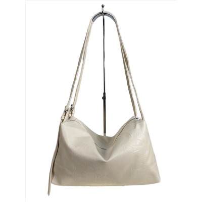 Женская сумка из искусственной кожи, цвет молочный