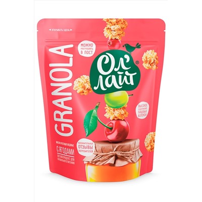 Мюсли медовые ОлЛайт с ягодами 280г ЭКОПРОДУКТЫ, 1185070