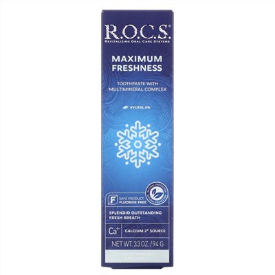 R.O.C.S., зубная паста для максимальной свежести, 94 г (3,3 унции)