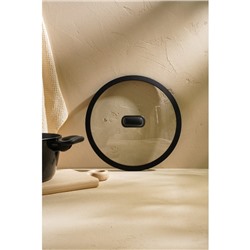 Крышка SL Home, d=28 см, с силиконовым ободком, стекло