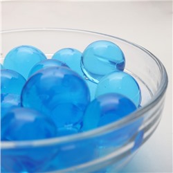 Аквагрунт, крупный гидрогель декоративный для цветов, синий, 10 г