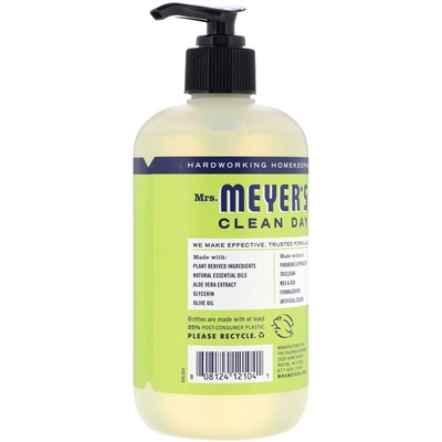 Mrs. Meyers Clean Day, Hand Soap, Lemon Verbena Scent, 12.5 fl oz (370 ml)