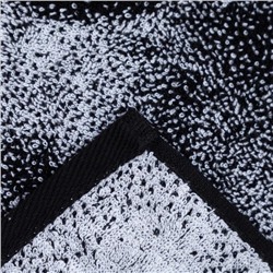 Полотенце махровое Этель «Пантера» 70×130 см, 100% хлопок, 420 г/м², чёрно-белое