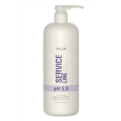 Ollin Шампунь для ежедневного применения pH 5.5 / Service Line Daily pH 5.5, 1000 мл KRISTALLER, 1106745