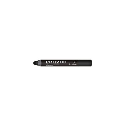 Provoc Тени-карандаш водостойкие, №01 / Eyeshadow Gel Pencil, черный матовый