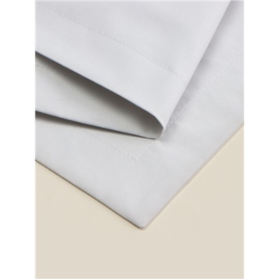 Наволочка SL Home Percale 300ТС, 50×70+3 см, серая, перкаль, хлопок 100%