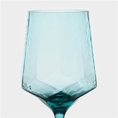 Бокалы для вина Magistro «Дарио», 500 мл, 7.3×25 см, набор 2 шт., стекло, изумрудные