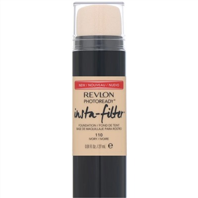 Revlon, Тональная основа Insta-Filter, PhotoReady, оттенок слоновой кости 110, 27 мл