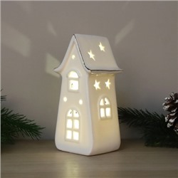 Фигурка Домик с подсветкой 15 см новогодний / YZ5549 /уп 48/LED