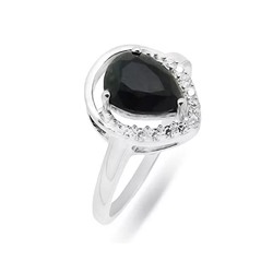 Кольцо из серебра сапфир корунд, Юния