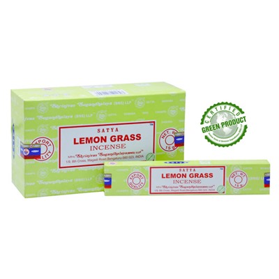SATYA Бангалор Ароматические палочки Lemongrass (15г.*12уп)