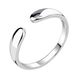 Кольцо из серебра без вставки, Л-10077