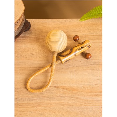 Сувенирный музыкальный инструмент «Маракас-Стучалка», 24×15×7 см