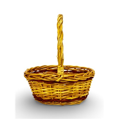 Корзина плетёная для хранения Vento, с ручкой, коричневая, набор 3 шт.