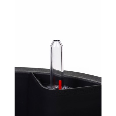 Кашпо для цветов «Флориан», 19 л, d=30 см, h=44.7 см, пластиковое, с автополивом, на ножках, серое