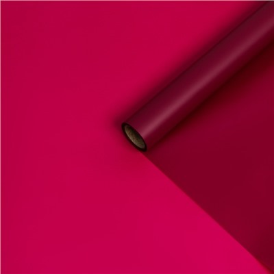 Пленка матовая для цветов и букетов, амарантовый глубоко - пурпурный, 0.58×10 м