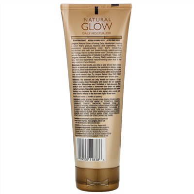 Jergens, Укрепляющее увлажняющее средство Natural Glow для ежедневного ухода, Firming Daily Moisturizer, оттенок Medium to Tan (221 мл)