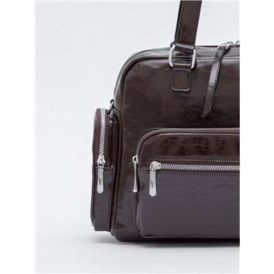 Сумка 5602S coffee Velina Fabbiano-Safenta