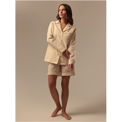 Сорочка ночная женская SL HOME Basic, размер 44-46, бежевая