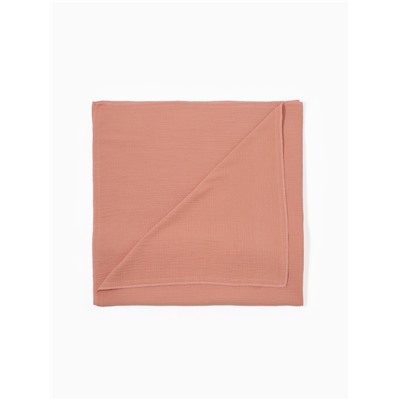 Пелёнка муслиновая Крошка Я «Peach», 135×100 см, двухслойная, 100 % хлопок