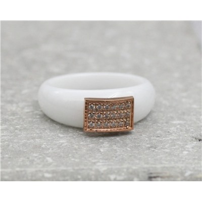 Кольцо с керамикой