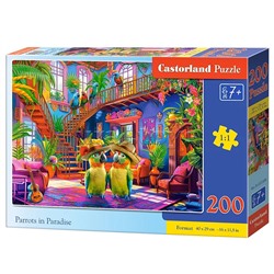 Пазлы 200 "Рай для попугаев"