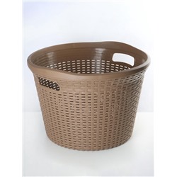 УЦЕНКА Корзина для белья б/крышки 32л 45х45х30см "Артлайн" круг, цвет МИКС